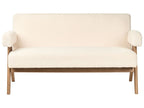 Sofa TAMRE Boucle Off-White/ Dark Brown 2 Seater