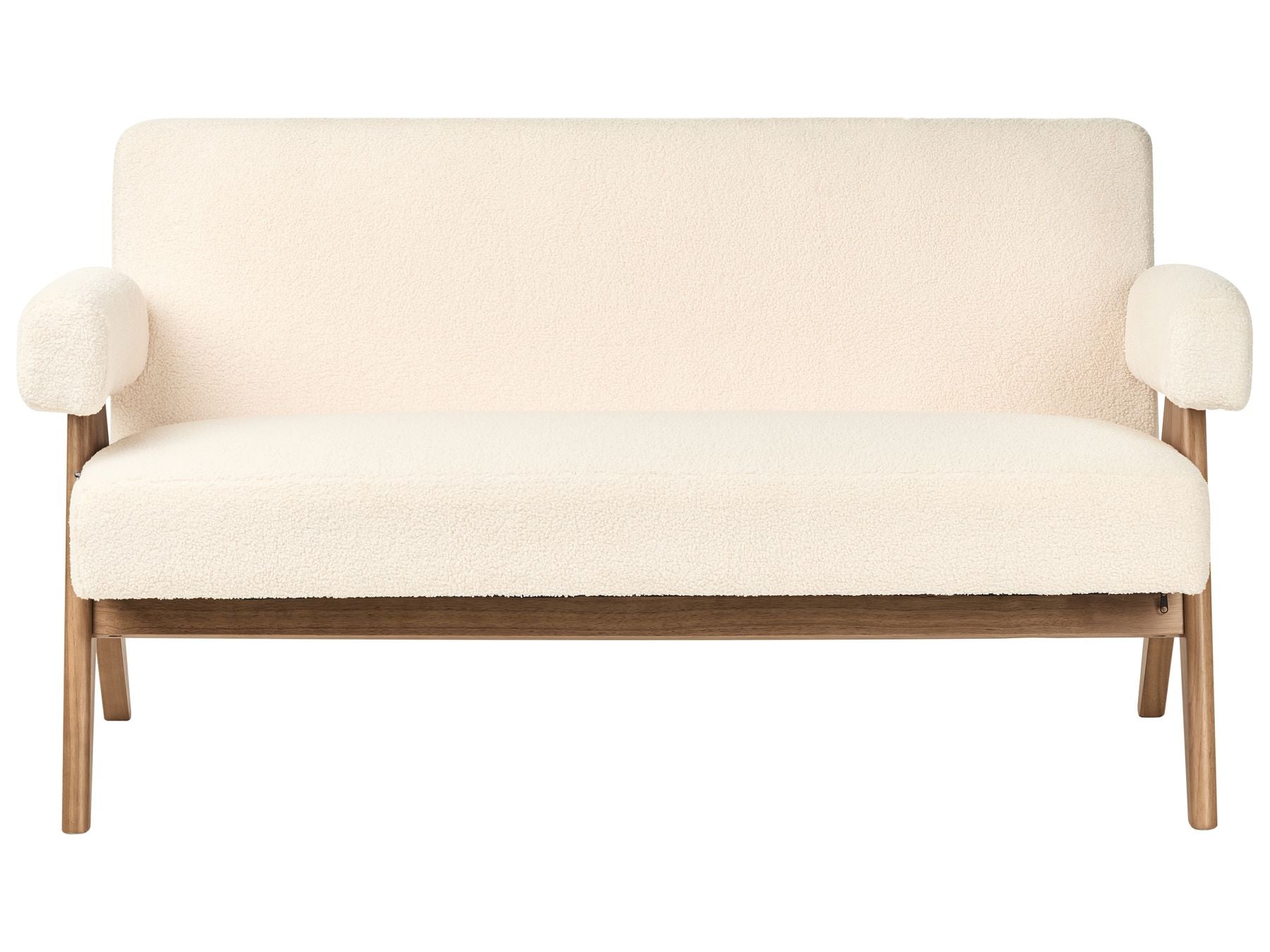 Sofa TAMRE Boucle Off-White/ Dark Brown 2 Seater