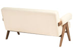 Sofa TAMRE Boucle Off-White/ Dark Brown 2 Seater