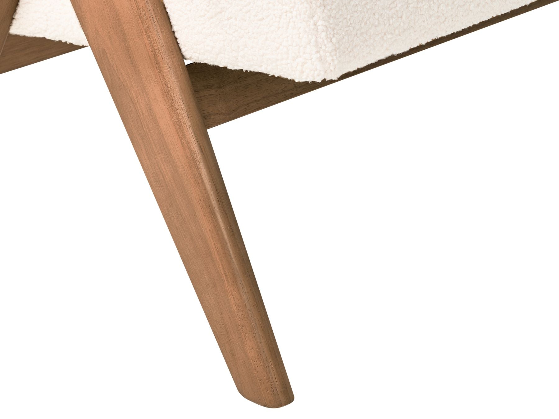 Sofa TAMRE Boucle Off-White/ Dark Brown 2 Seater