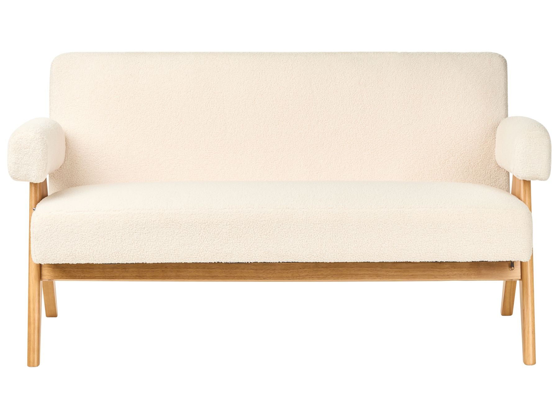 Sofa TAMRE Boucle Off-White/ Light Brown 2 Seater