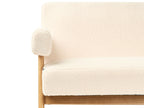 Sofa TAMRE Boucle Off-White/ Light Brown 2 Seater
