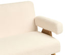 Sofa TAMRE Boucle Off-White/ Light Brown 2 Seater