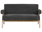 Sofa TAMRE Boucle Black/ Dark Brown 2 Seater