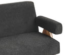Sofa TAMRE Boucle Black/ Dark Brown 2 Seater