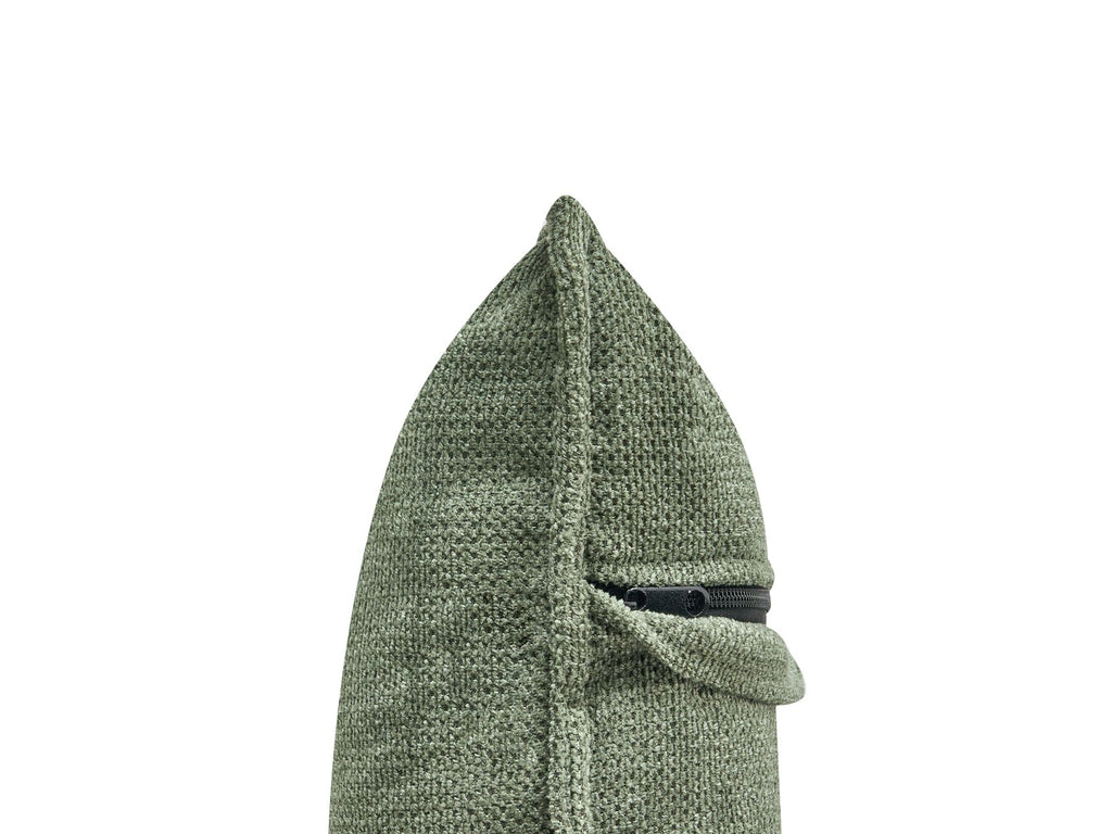 Left Hand Chenille Corner Sofa Dark Green DOLVA