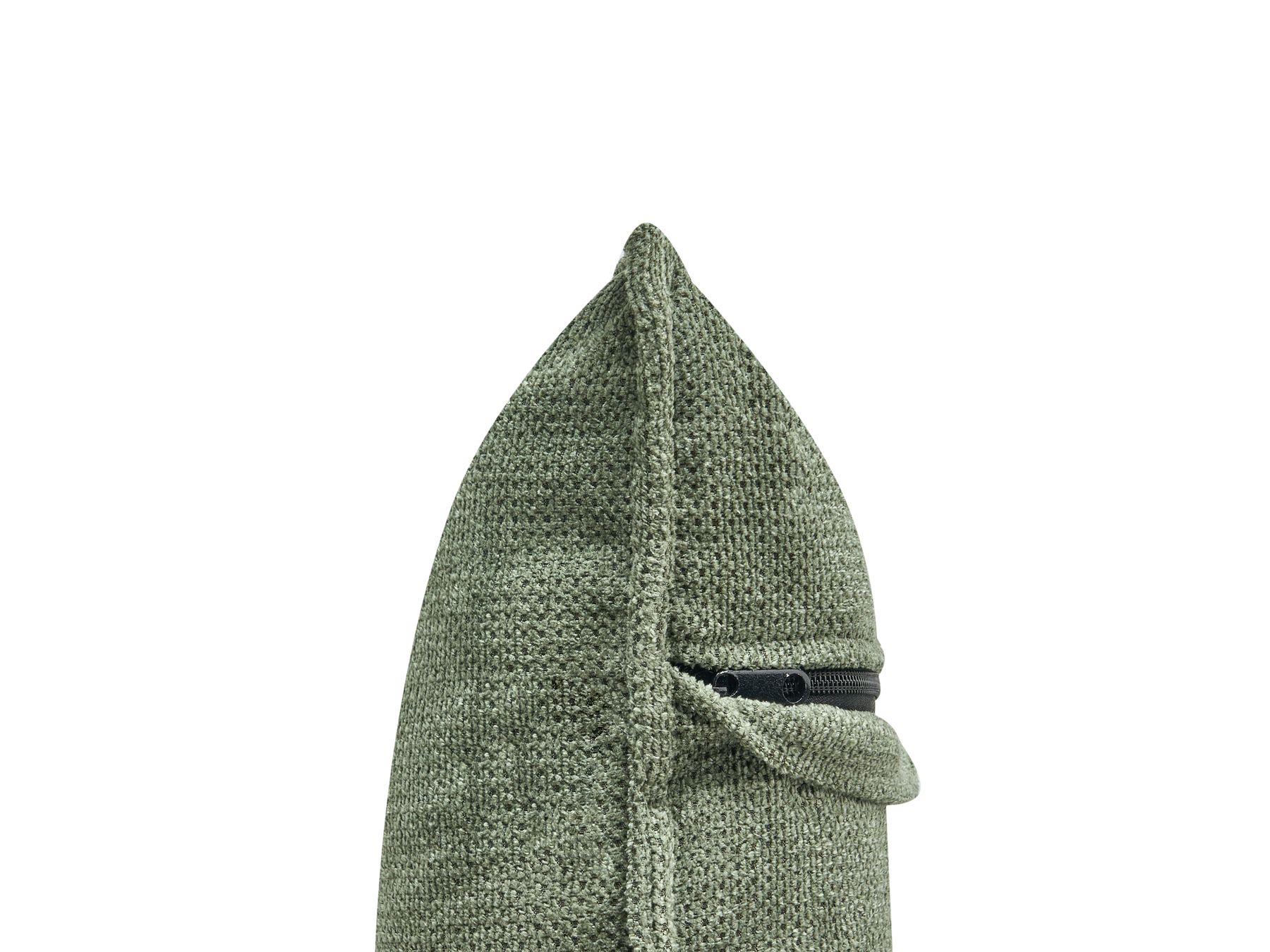Left Hand Chenille Corner Sofa Dark Green DOLVA