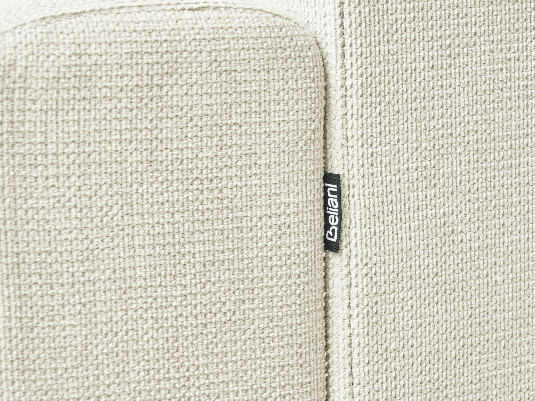Corner Sofa MALOY Chenille Off-White 3 Seater Right Hand