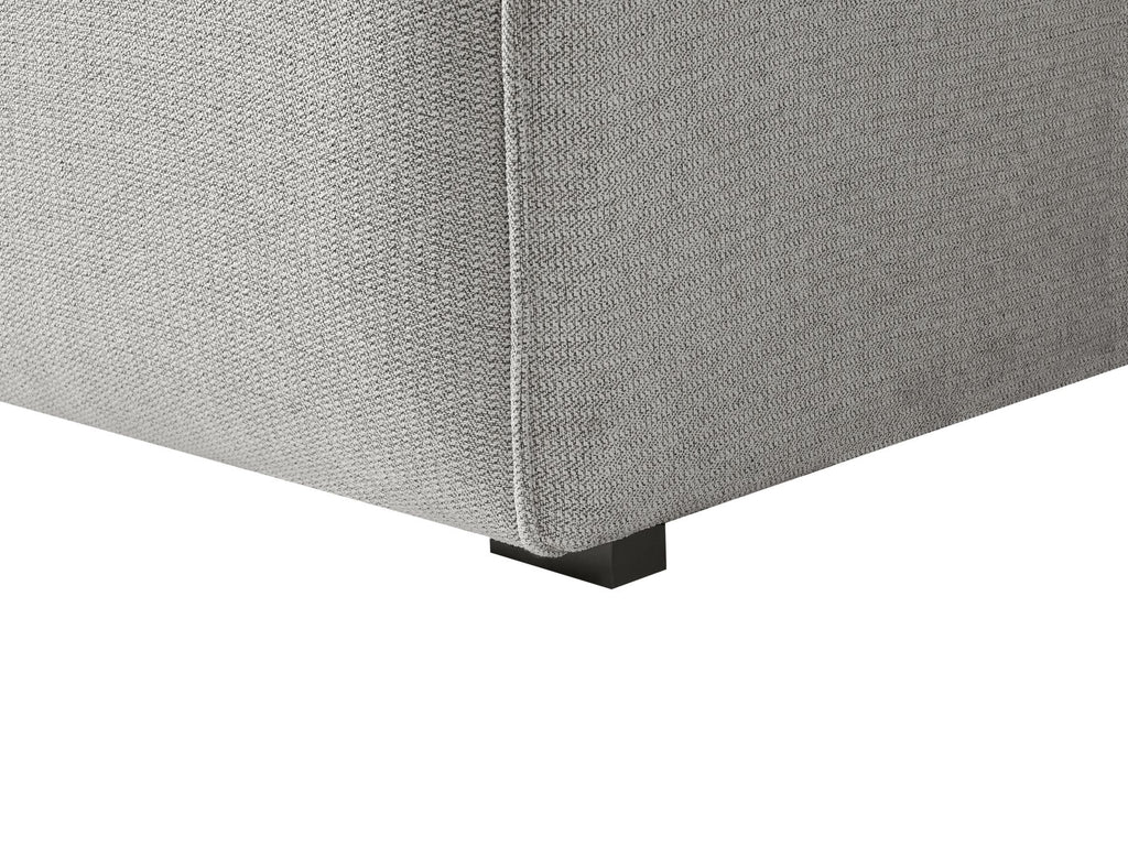 Corner Sofa DOLVA Fabric Light Grey 3 Seater Right Hand