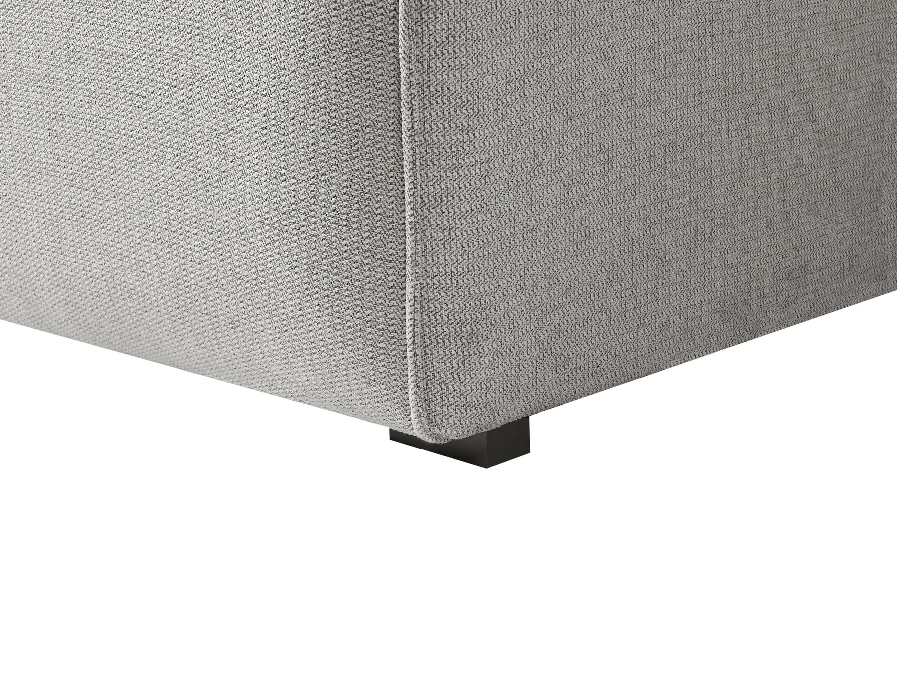 Corner Sofa DOLVA Fabric Light Grey 3 Seater Right Hand