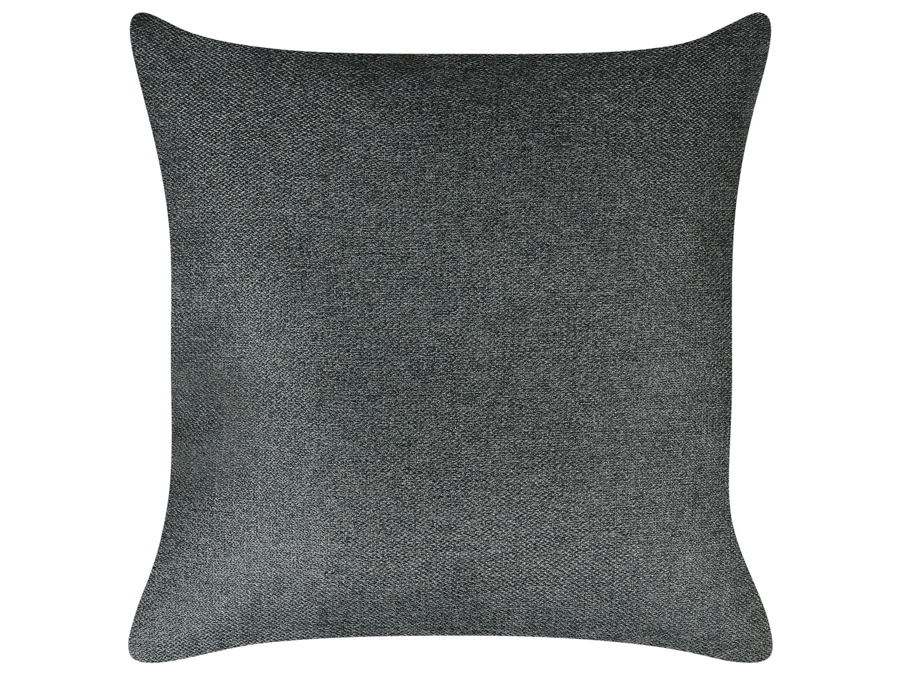 U-Shape Sofa Bed SOMMEN Fabric Dark Grey with Storage 5 Seater