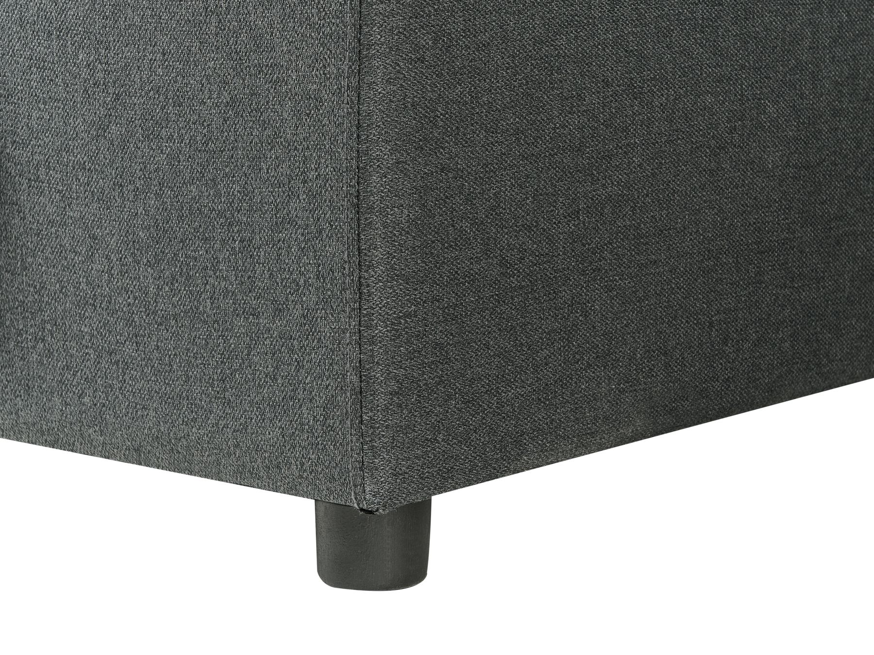 U-Shape Sofa Bed SOMMEN Fabric Dark Grey with Storage 5 Seater