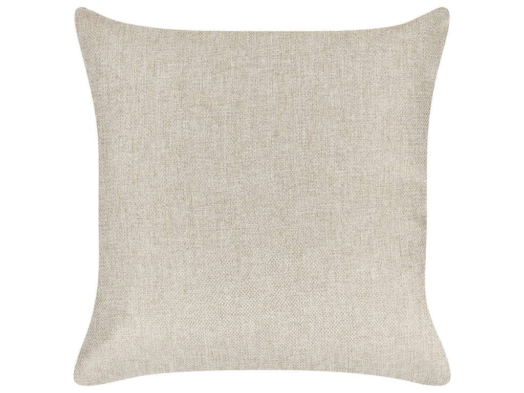 U-Shape Sofa Bed SOMMEN Fabric Light Beige with Storage 5 Seater