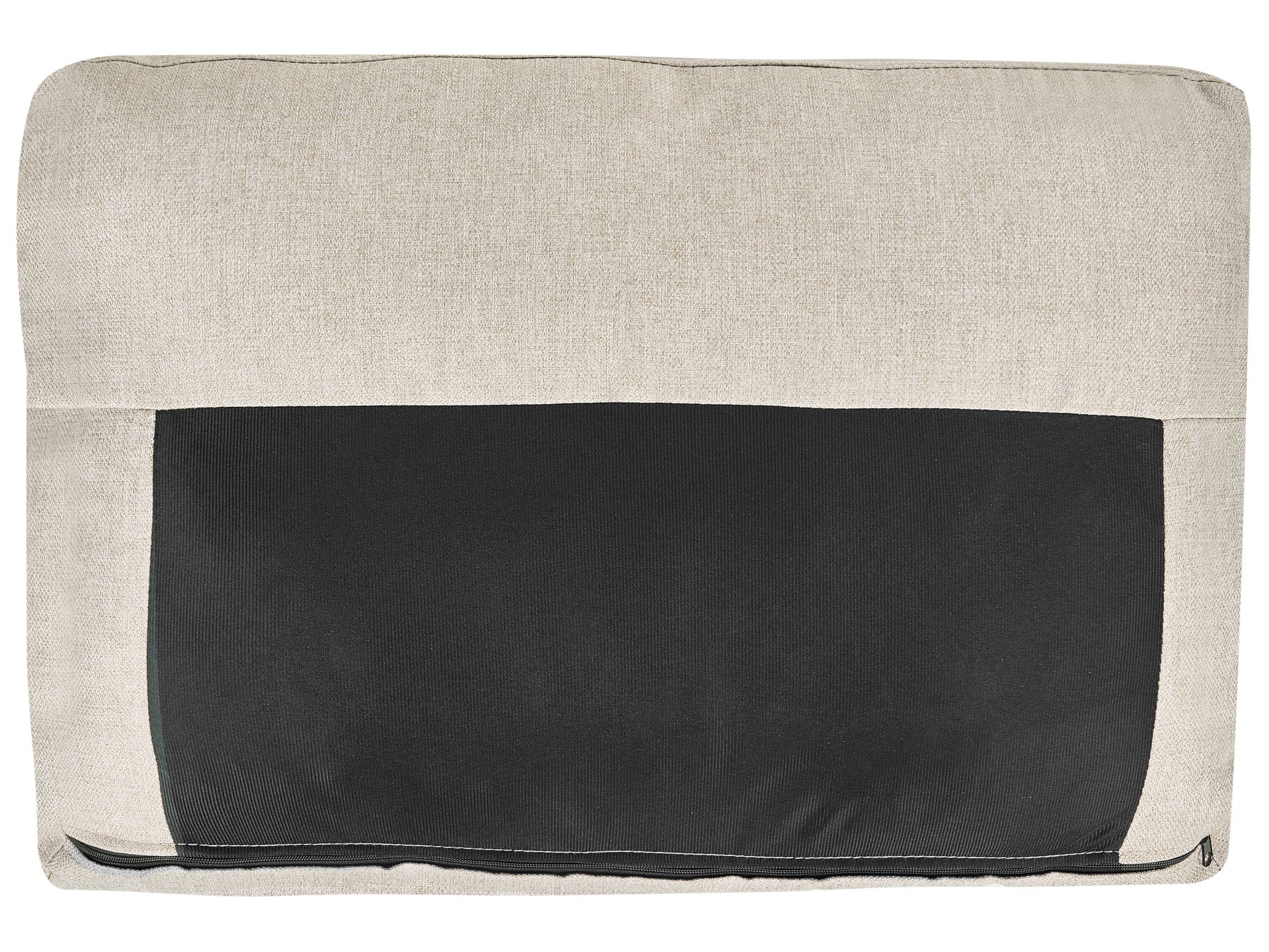U-Shape Sofa Bed SOMMEN Fabric Light Beige with Storage 5 Seater