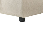 U-Shape Sofa Bed SOMMEN Fabric Light Beige with Storage 5 Seater