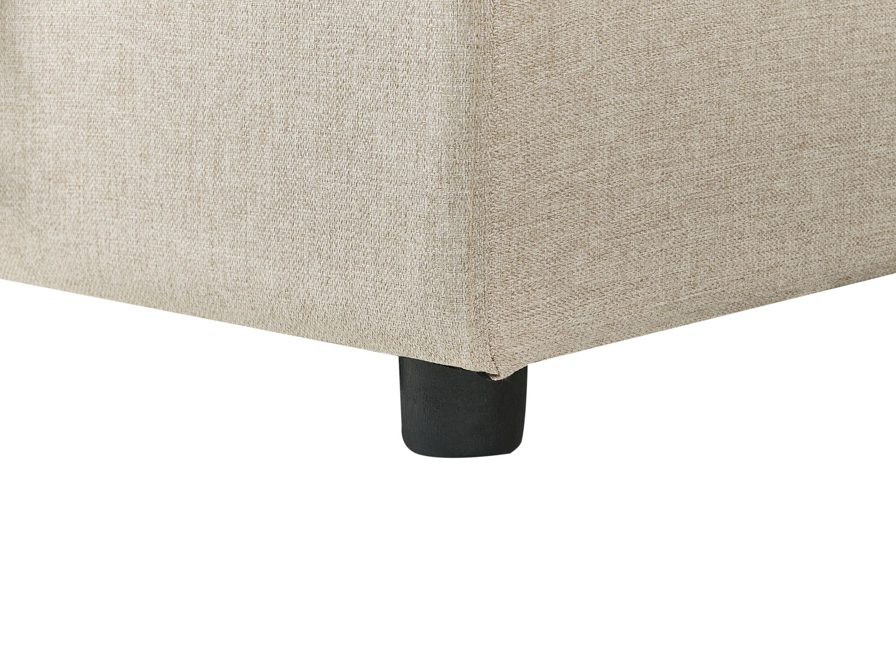 U-Shape Sofa Bed SOMMEN Fabric Light Beige with Storage 5 Seater