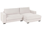 Corner Sofa RENDERS Fabric Light Beige Left Hand