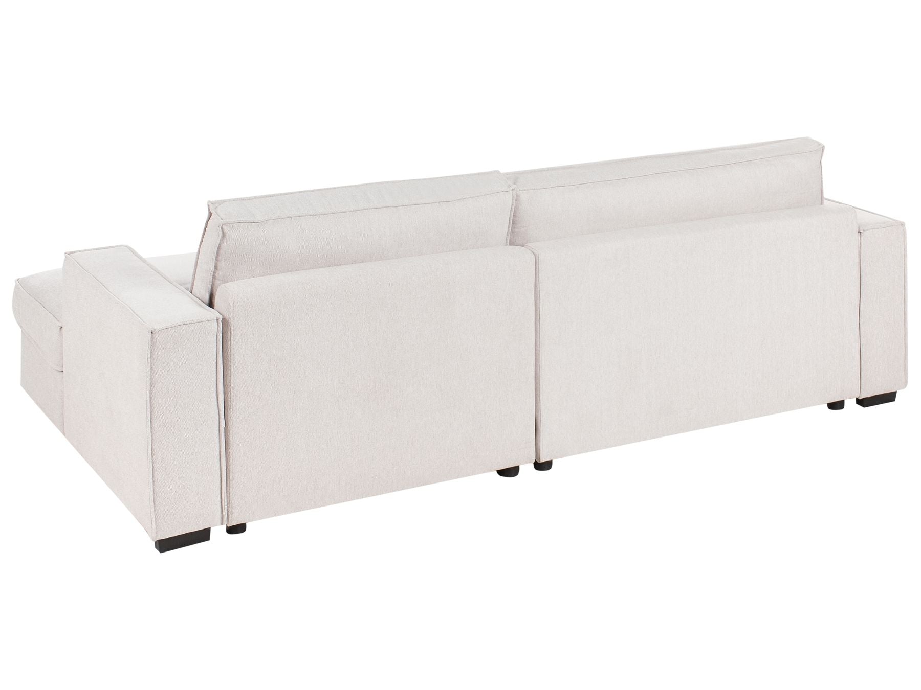 Corner Sofa RENDERS Fabric Light Beige Left Hand
