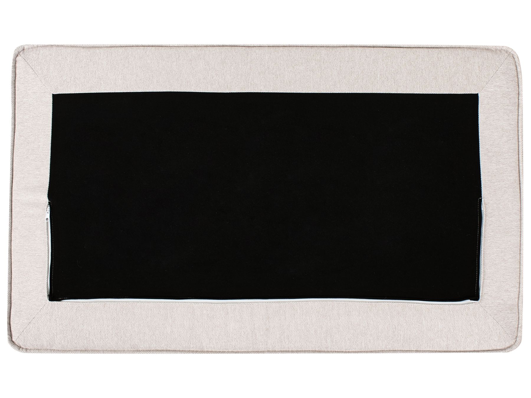 Corner Sofa RENDERS Fabric Light Beige Left Hand