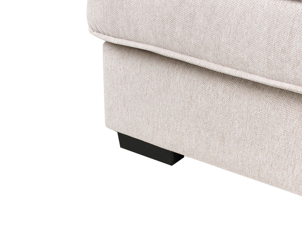 Corner Sofa RENDERS Fabric Light Beige Left Hand