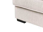 Corner Sofa RENDERS Fabric Light Beige Left Hand