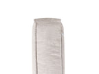 Corner Sofa RENDERS Fabric Light Beige with Ottoman Left Hand