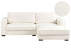 Corner Sofa Boucle Off-White Left Hand