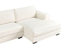 Corner Sofa RENDERS Boucle Off-White Left Hand