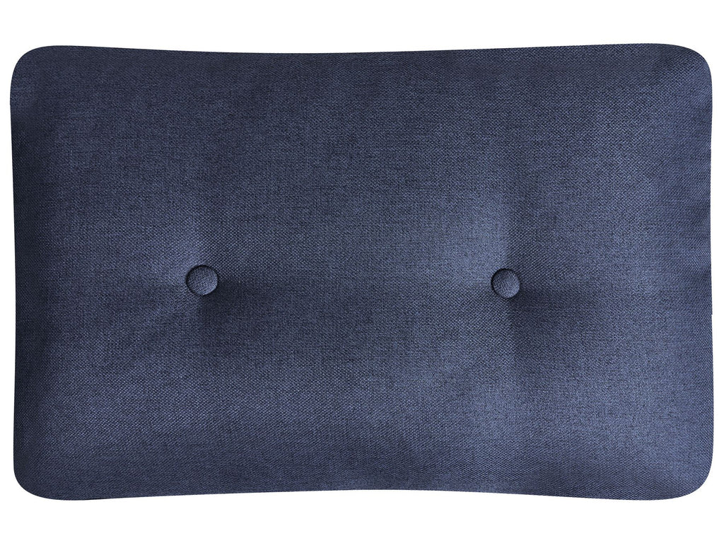Corner Sofa Bed FLAKK Fabric Navy Blue with Storage 4 Seater Right Hand