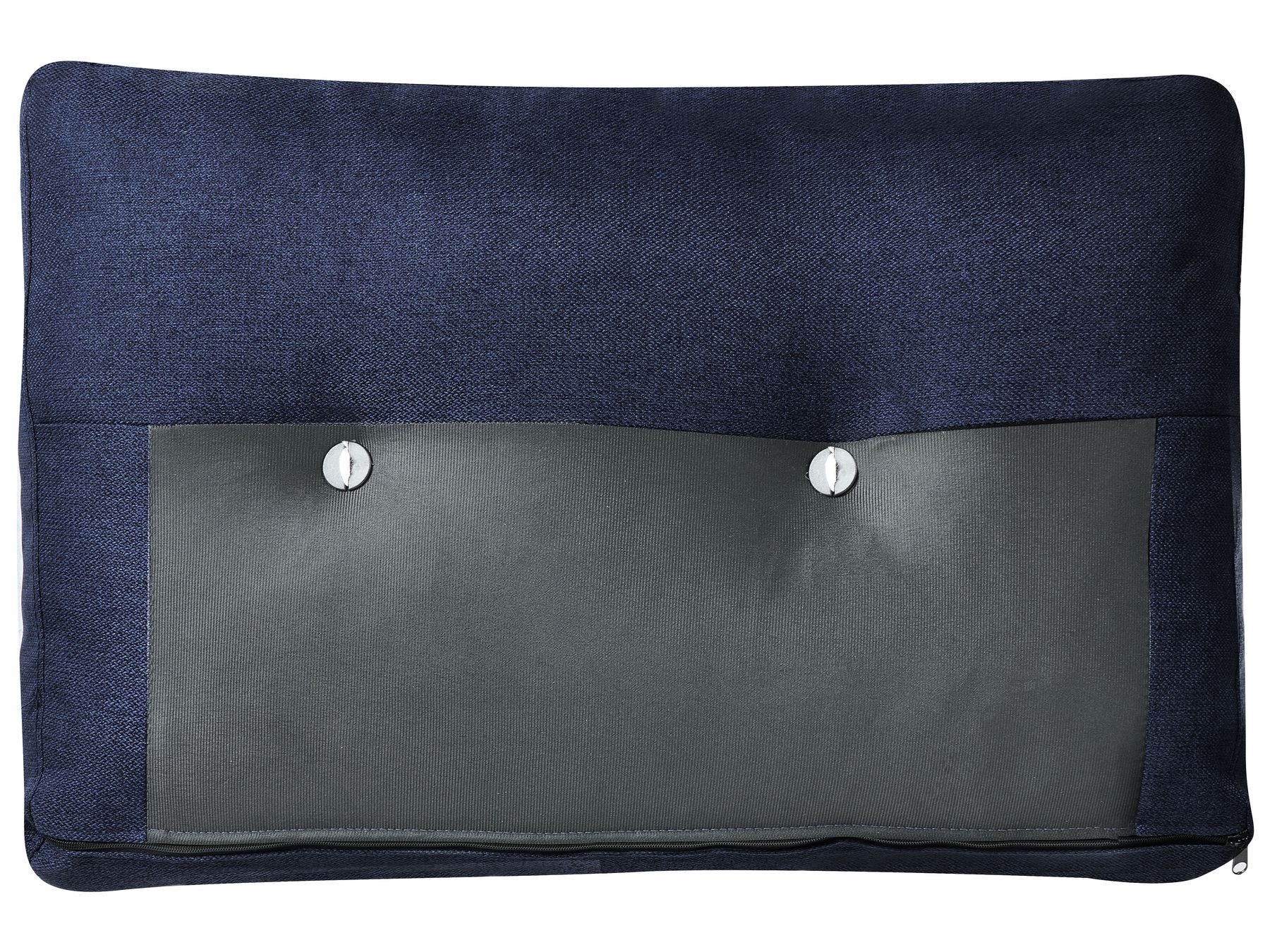Corner Sofa Bed FLAKK Fabric Navy Blue with Storage 4 Seater Right Hand