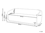 Sofa SIPO Boucle Beige 2 Seater
