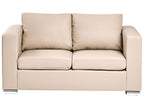 Sofa HELSINKI Leather Beige 2 Seater