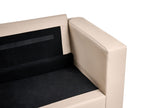 Sofa HELSINKI Leather Beige 2 Seater