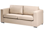 Sofa HELSINKI Leather Beige 3 Seater