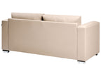 Sofa HELSINKI Leather Beige 3 Seater