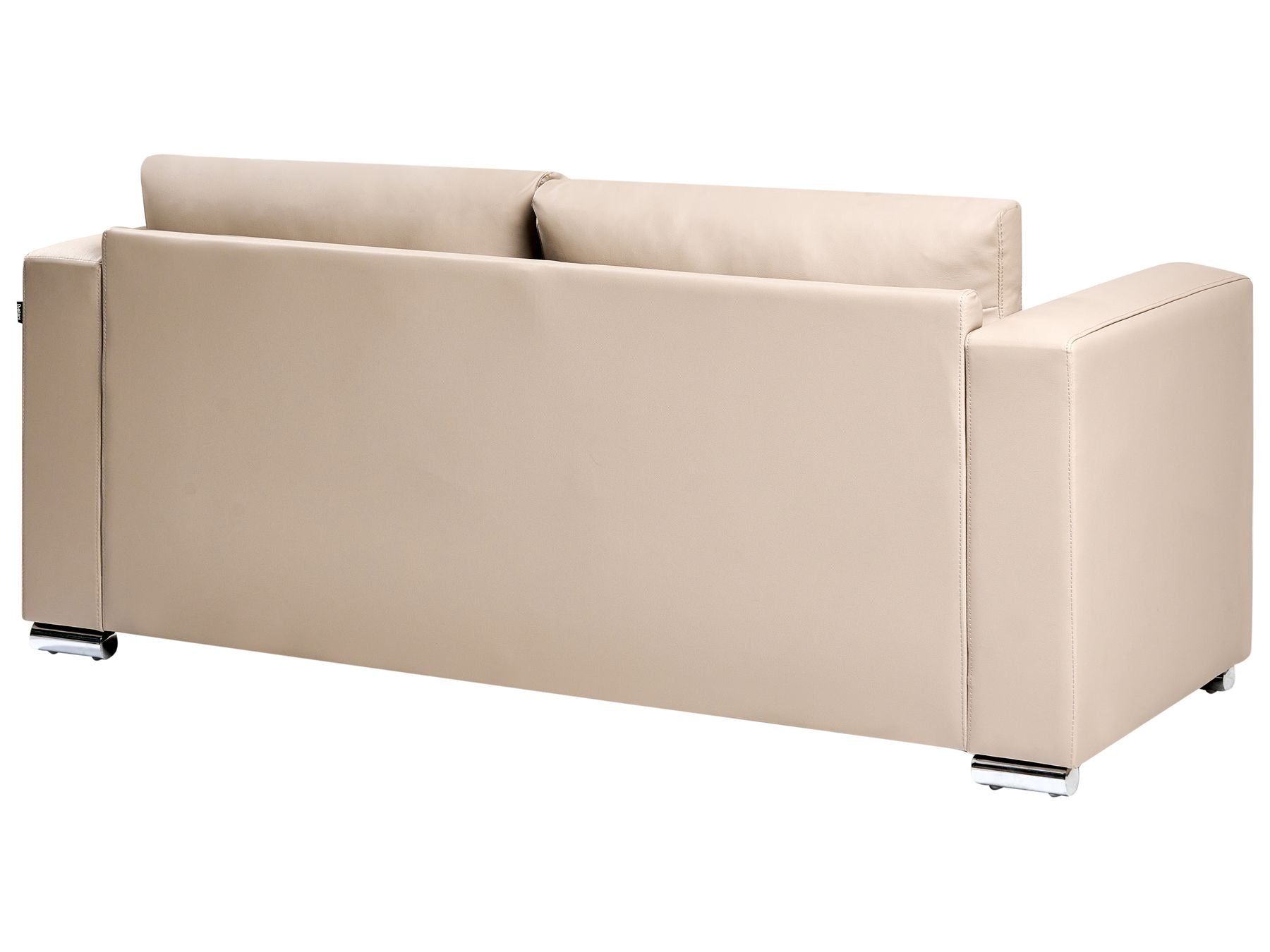 Sofa HELSINKI Leather Beige 3 Seater