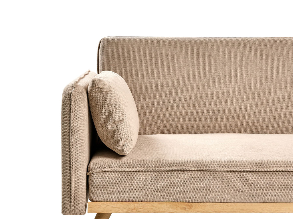 Sofa Bed ASAA Fabric Light Brown