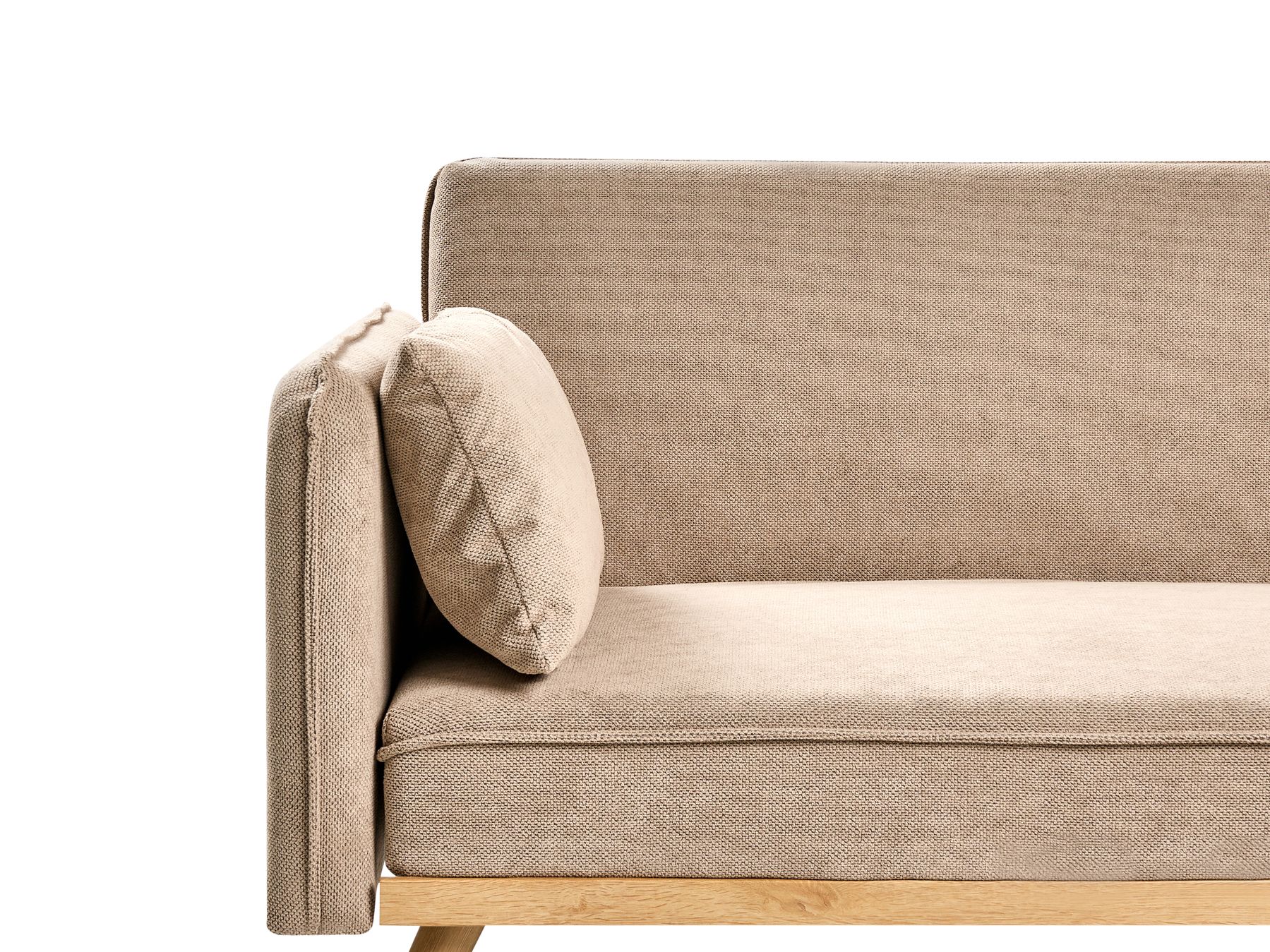 Sofa Bed ASAA Fabric Light Brown