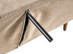 Sofa Bed ASAA Fabric Light Brown