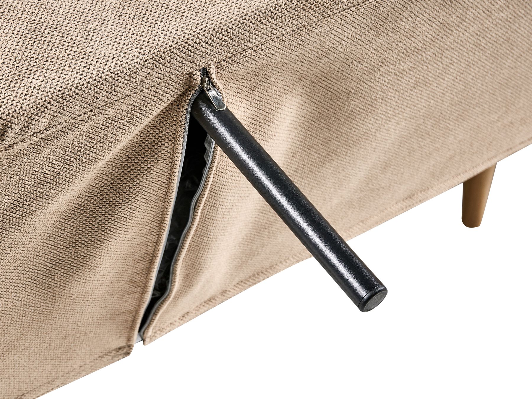 Sofa Bed ASAA Fabric Light Brown