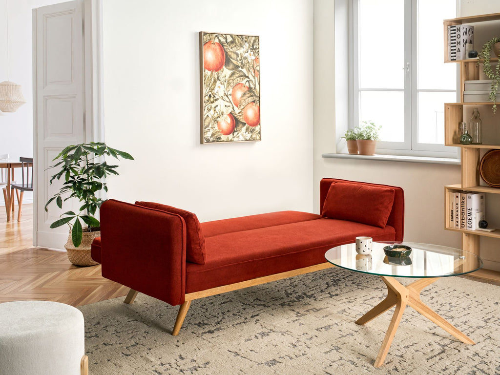 Sofa Bed ASAA Fabric Red