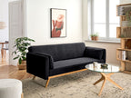 Sofa Bed ASAA Fabric Black