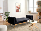 Sofa Bed ASAA Fabric Black