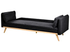 Sofa Bed ASAA Fabric Black