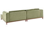 Corner Sofa VENG Corduroy Green 4 Seater