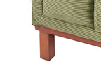 Corner Sofa VENG Corduroy Green 4 Seater
