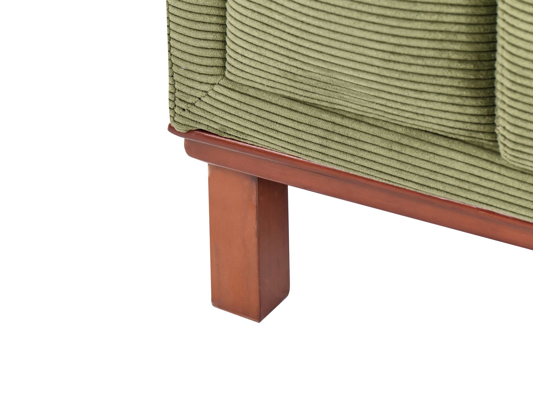 Corner Sofa VENG Corduroy Green 4 Seater