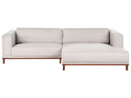 Corner Sofa VENG Fabric Light Beige 4 Seater