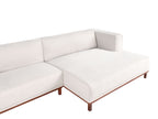 Corner Sofa VENG Fabric Light Beige 4 Seater
