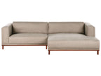 Corner Sofa VENG Fabric Taupe 4 Seater